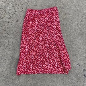 Vintage Midi Floral Skirt